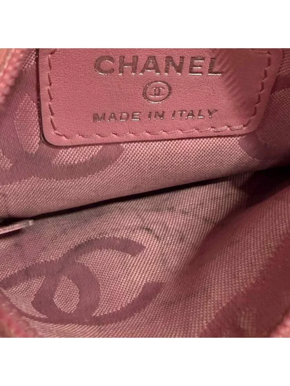 Chanel Coin Case Pouch CC Logo Pink - Picture 3 of 4